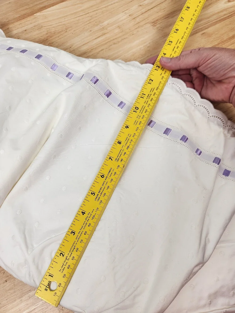 Pottery Barn Kids White Full Bed Skirt New 13